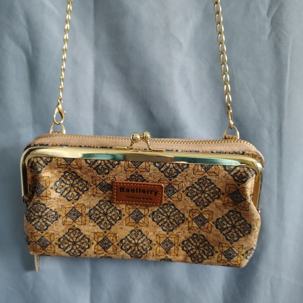 Baellerry Multi-function Shoulder Bag Mini On Chain Zipper Closure NWOT
